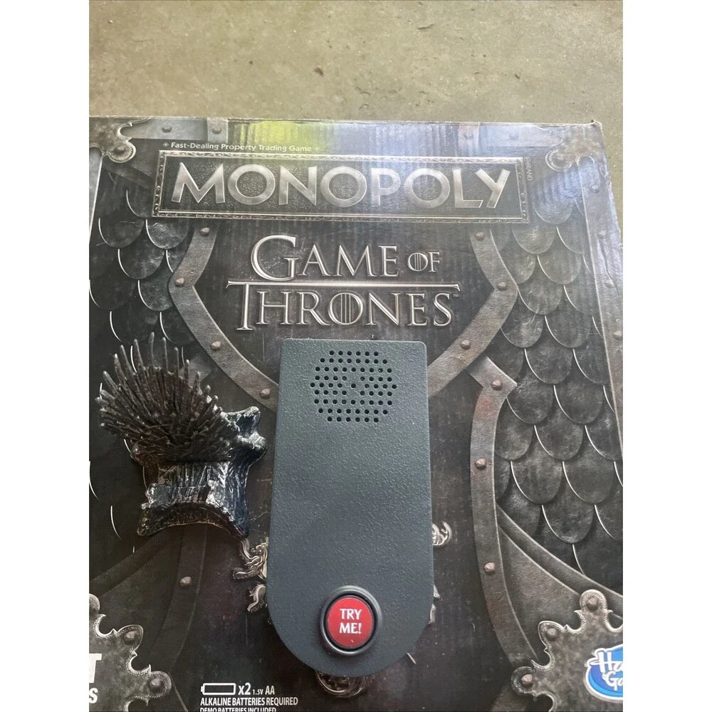 Monopoly Game of Thrones Replacement Iron Throne Musical Card Holder Stand Works